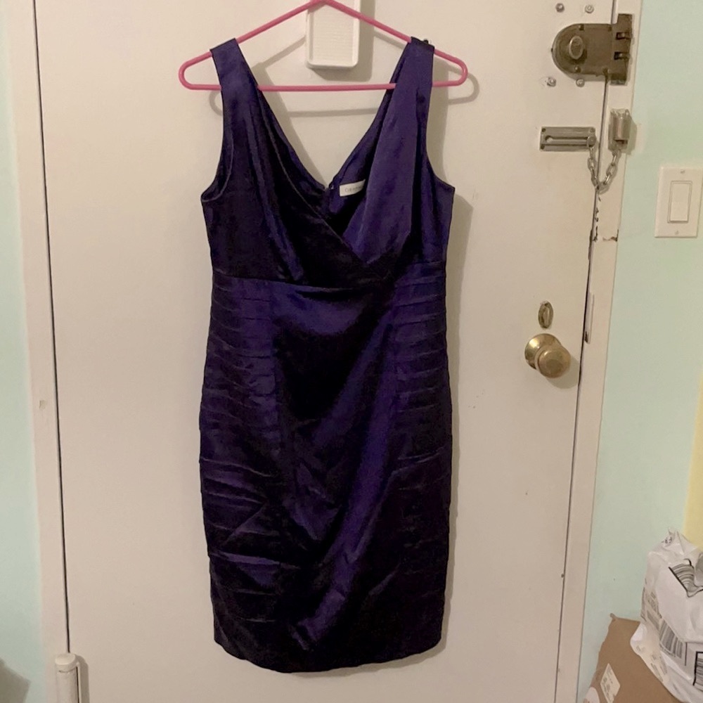 Calvin Klein purple sheath dress
